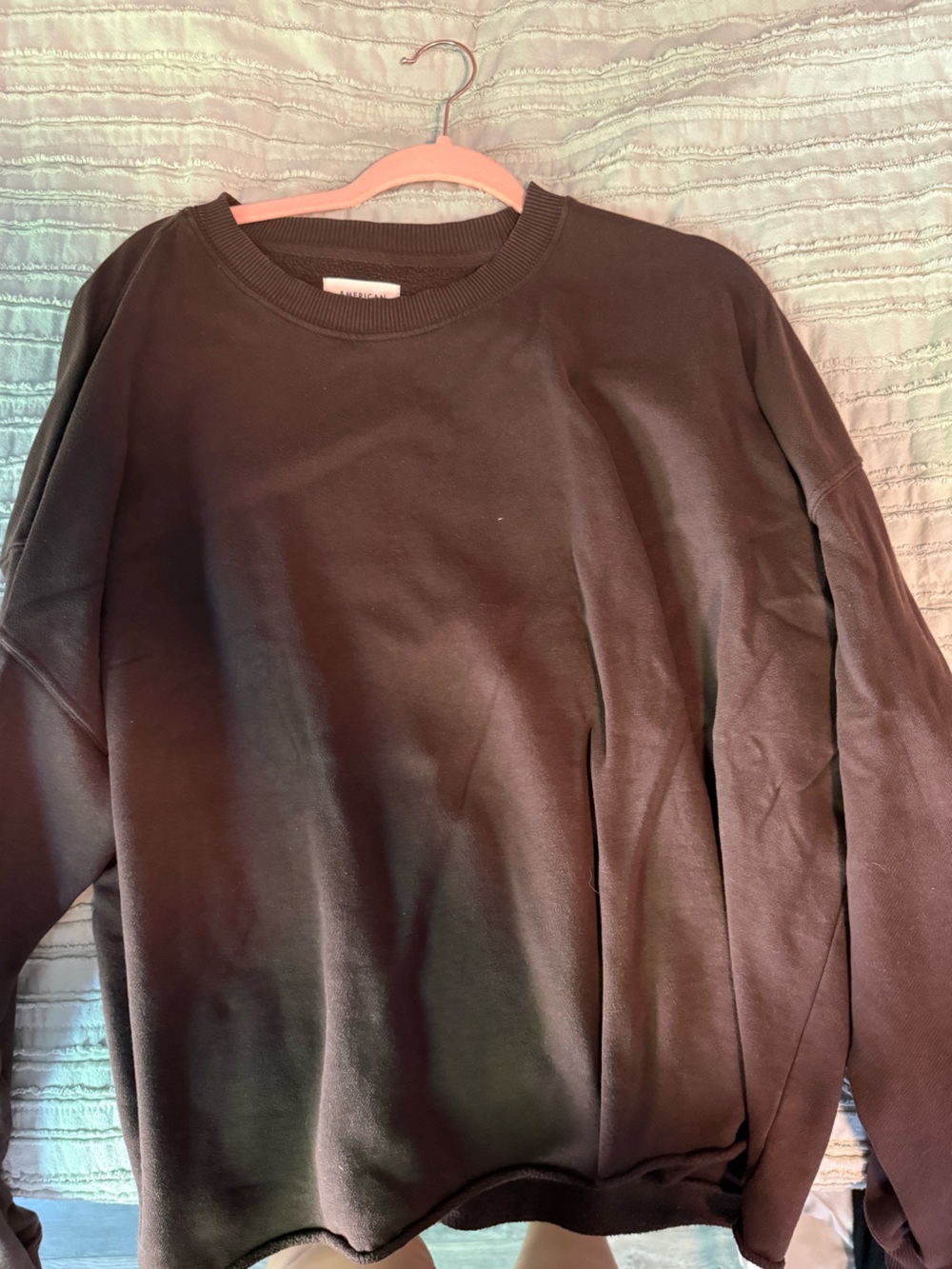 American Eagle Outfitters Dark Brown Crewneck Sweatshirt